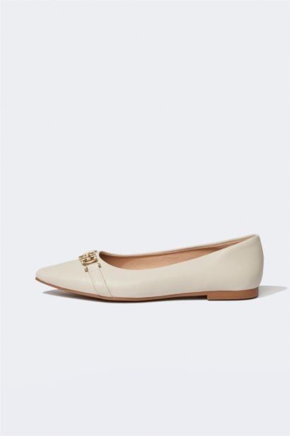 Babet Femme Simili Cuir Semelle Plate