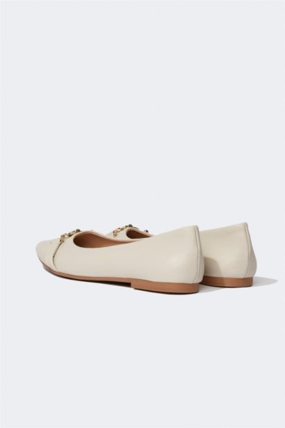 Babet Femme Simili Cuir Semelle Plate