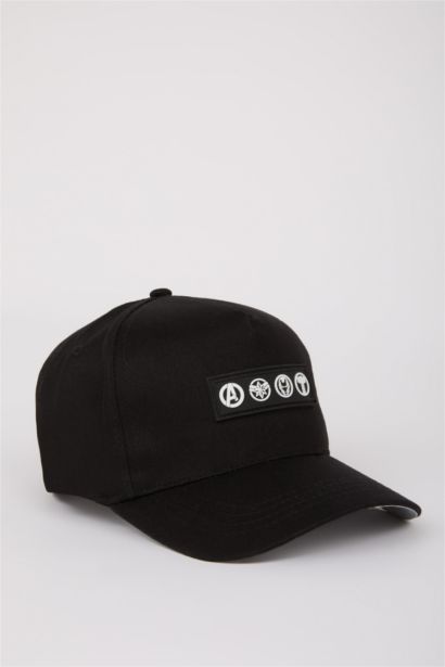 Boy Marvel Avengers Label Printed Woven Cap