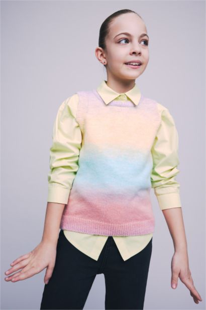 Қыздарға қалыпты пішім Свитер