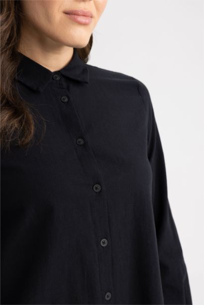 Regular Fit Cotton Long Sleeve Tunic