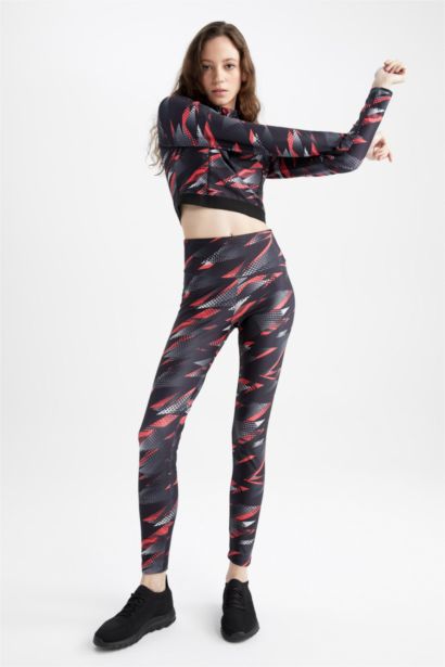 Defacto Fit Waist Wrap Scuba Diving Fabric Sports Leggings