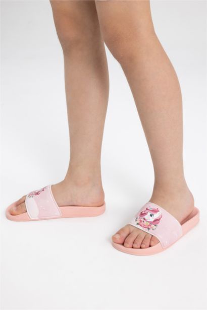 Sandales à Semelle Plate Bande unique pour Fille