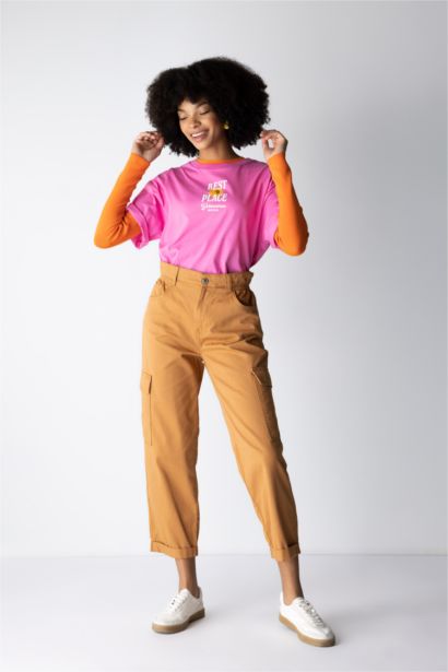 بنطلون قطن كارجو بيبرباج