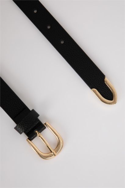 Kadın Oval Toka 2'li Jean Kemeri