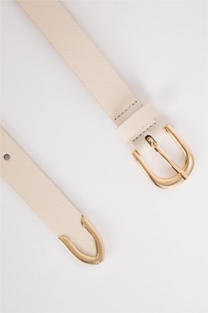 Kadın Oval Toka 2'li Jean Kemeri