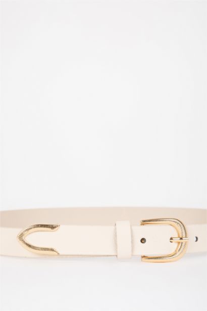 Kadın Oval Toka 2'li Jean Kemeri