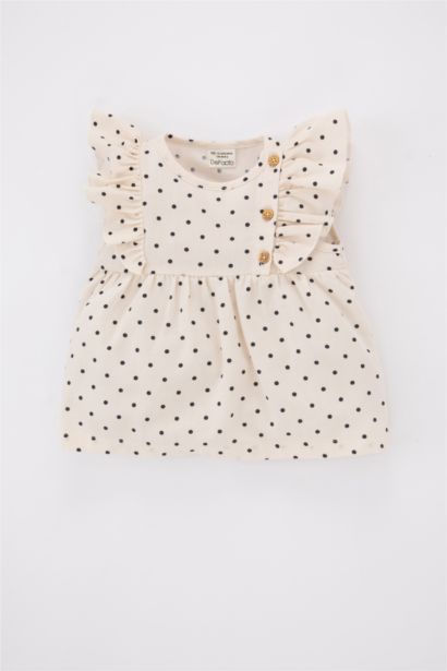 Baby Girls Poplin Short Sleeve Shirt