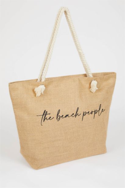 Kadın Hasır Plaj Çantası