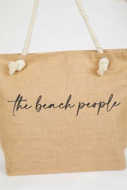 Kadın Hasır Plaj Çantası