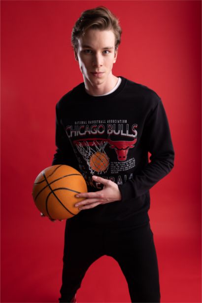 NBA Chicago Bulls стандарт пішім дөңгелек жаға Свитер
