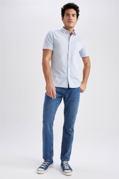 слим пішімі Қысқа жеңді жейде