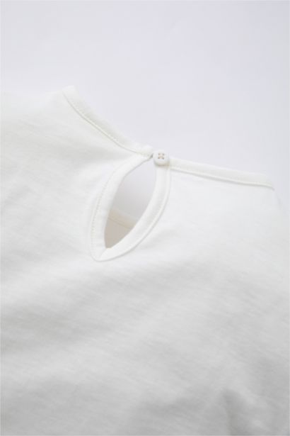 Baby Girls Regular Fit Crew Neck Long Sleeved T-Shirt