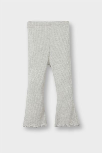 سروال ضيق بناتي برجل واسع مضلع