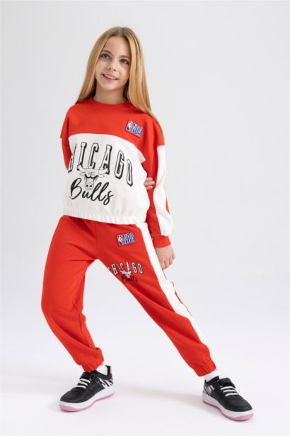 Girls Jogger Standard Fit NBA Chicago Bulls Sweatpants