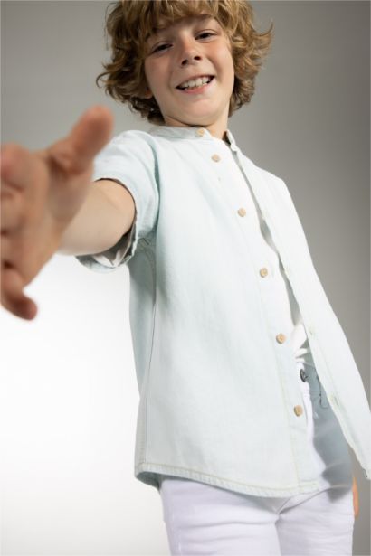 Boy Oversize Fit Jean Shirt