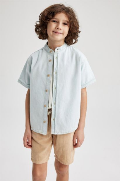 Boy Oversize Fit Jean Shirt