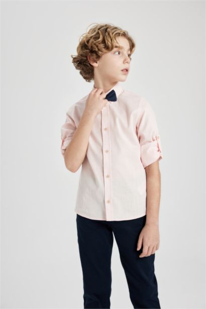 Polo Yaka 2'li Uzun Kollu Gömlek Erkek Çocuk