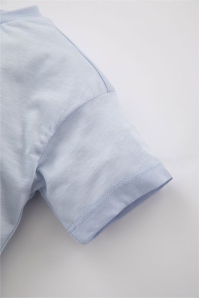 Baby Boy Regular Fit Animal Patterned Short Sleeve T-Shirt