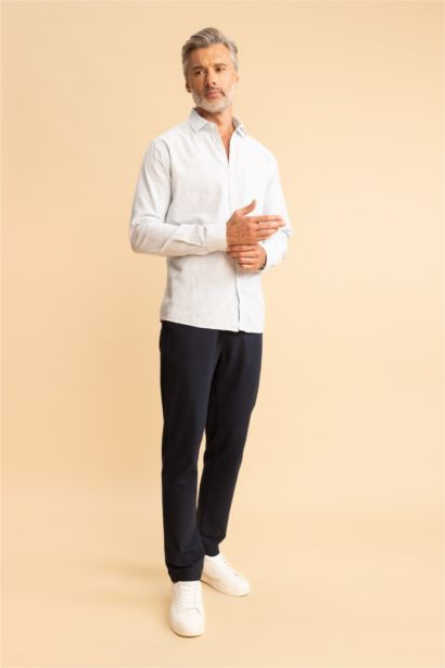 Рубашка стандартного кроя с длинным рукавом