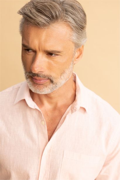 Рубашка стандартного кроя с длинным рукавом