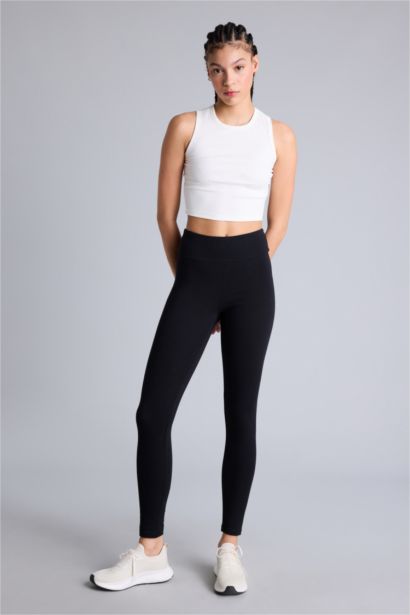 DeFactoFit Slogan Printed Sports Leggings