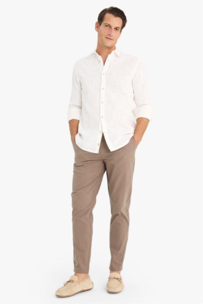 Cotton Skinny Leg Elastic Waist Summer Joggers