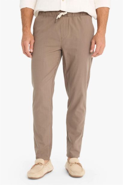 Cotton Skinny Leg Elastic Waist Summer Joggers