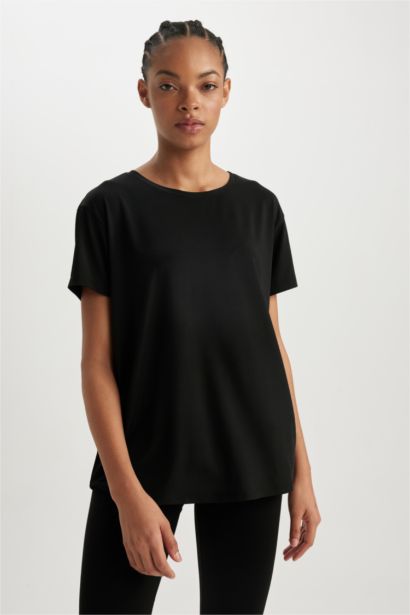 T-Shirt de sport à manches courtes Coupe Comfort Col rond