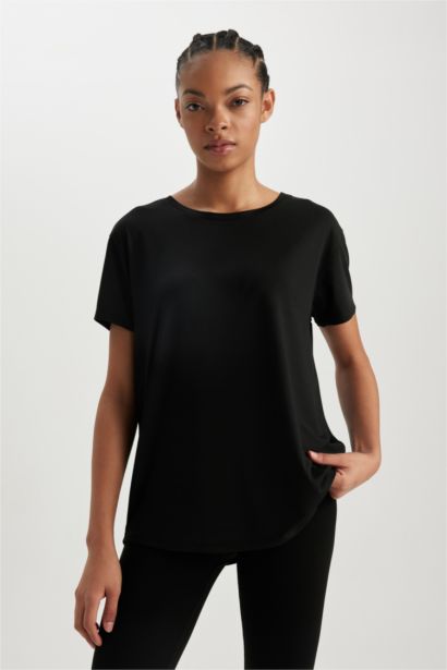 T-Shirt de sport à manches courtes Coupe Comfort Col rond