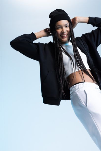 Oversize Fit Thick Sweatshirt Fabric Cardigan