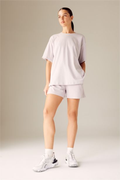 Comfort Fit Crew Neck Slogan Short Sleeve T-Shirt