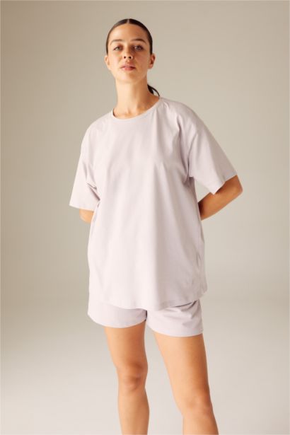 Comfort Fit Crew Neck Slogan Short Sleeve T-Shirt