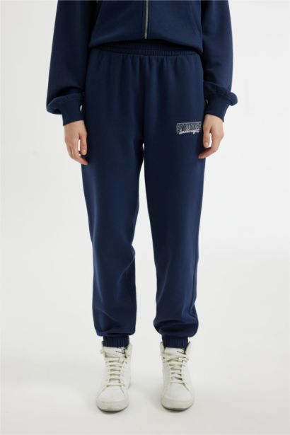 Printed Elastic Waist Leg Pocketed Jogger Sweatpants