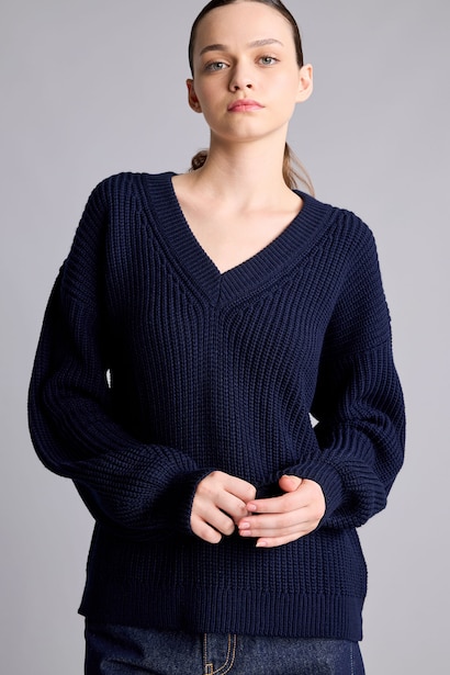 Oversize V-Neck Pullover