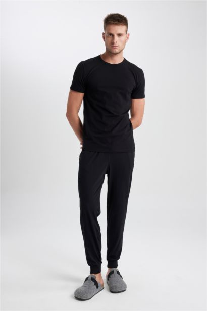 Bas de pyjama à coupe régulière avec poches