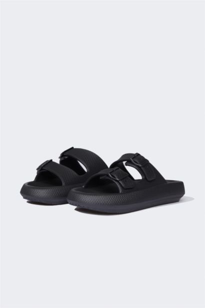 Man Thick Sole Double Band Eva Slippers