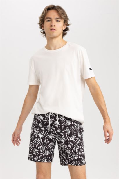 Short de Bain coupe régulière imprimé