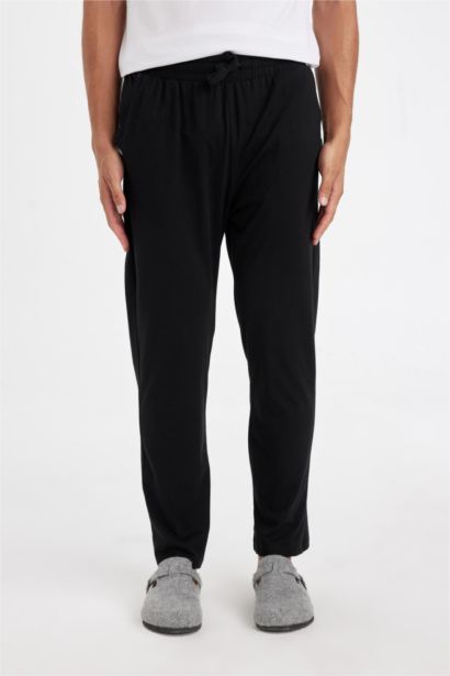 Regular Fit Tied Waist Straight Leg Pyjamas Bottom