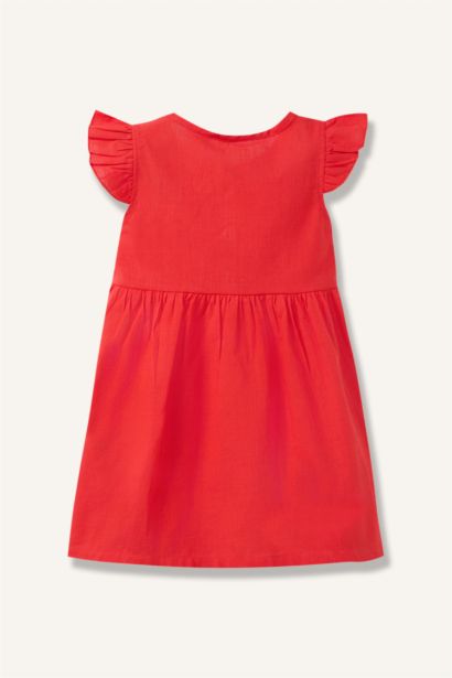 Baby Girl Flam Poplin Dress