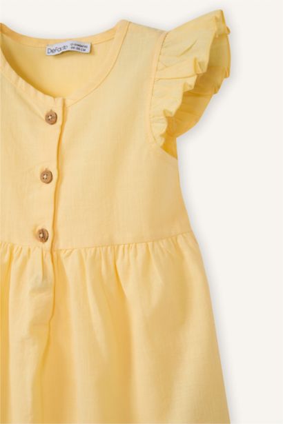 Regular Fit Basic Short Sleeve Woven Dress