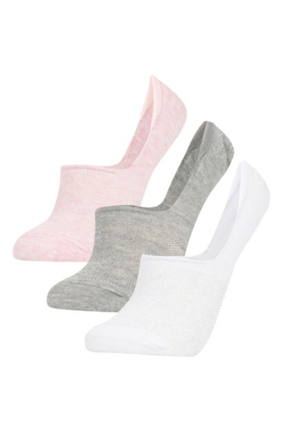 Chaussettes invisibles Coton 3 Femme