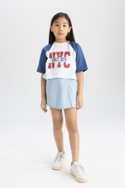 Girl Denim Skort