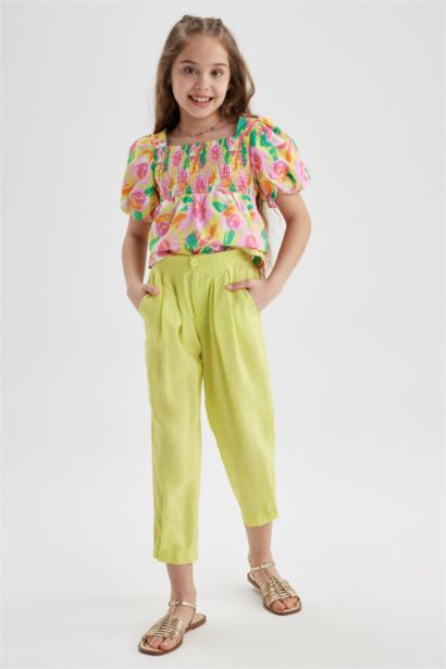 Girls Carrot Fit Modal Trousers