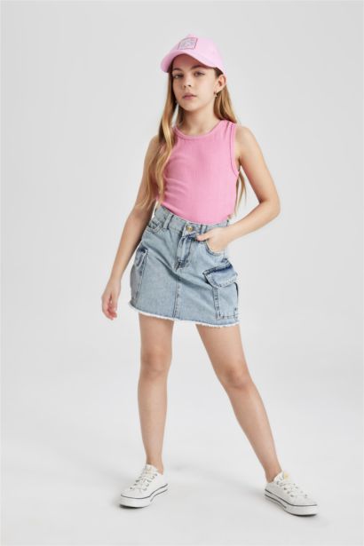 Girl Slim Fit Basic Camisole Tank Top