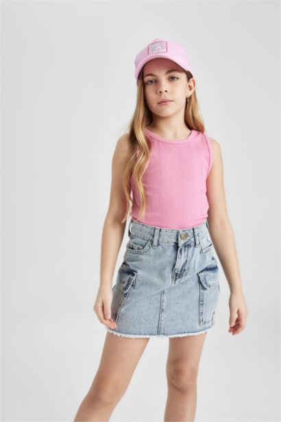 Girl Slim Fit Basic Camisole Tank Top