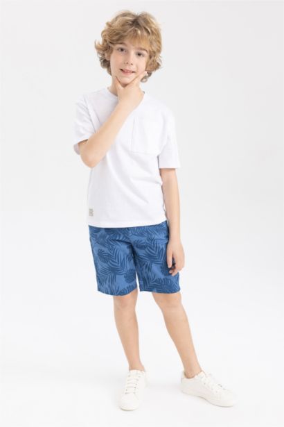 تي شيرت ولادي اوفر سايز بياقة مستديرة