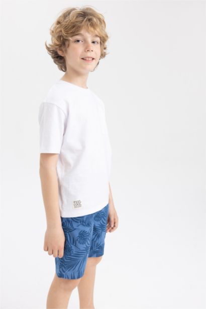 تي شيرت ولادي اوفر سايز بياقة مستديرة