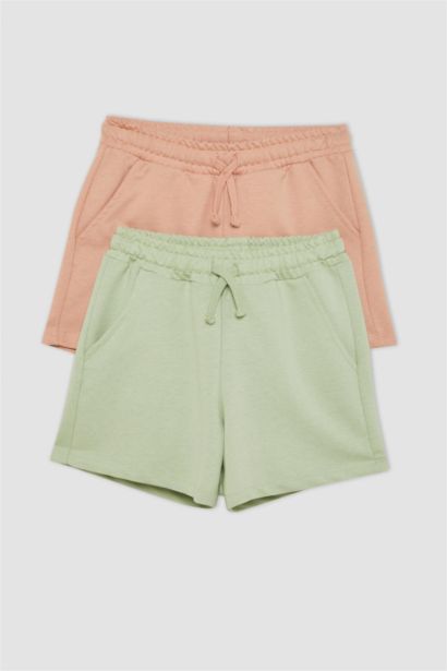 Girl Sweatshirt Fabric 2 Piece Shorts