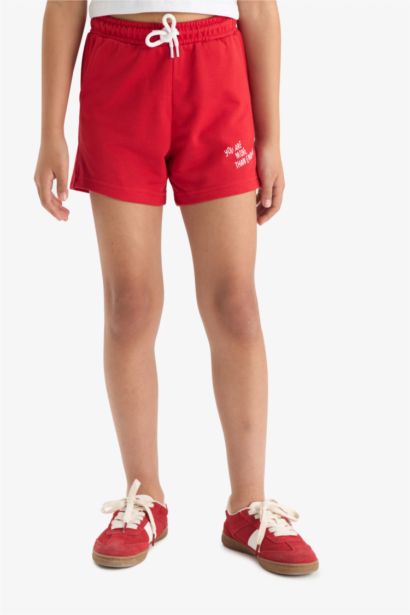 Girl Elastic Waist Printed 2 Piece Shorts